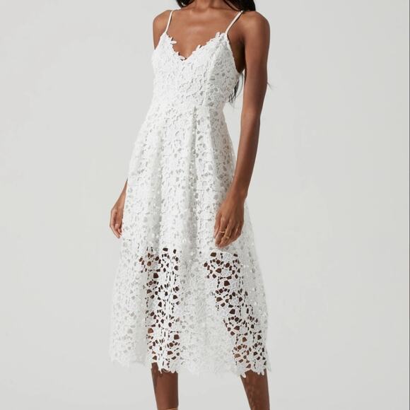 ASTR Lace A Line Midi Dress S - Picture 1 of 13